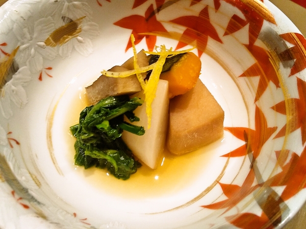 海老芋と野菜の炊き合わせ