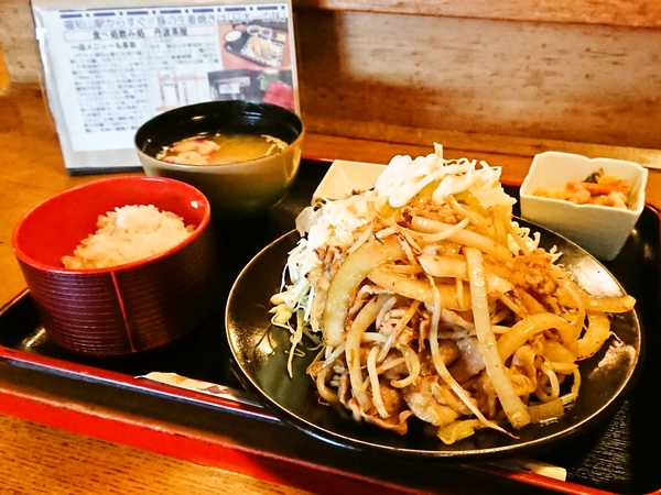 丹波茶屋＠京都・福知山の豚生姜焼き定食