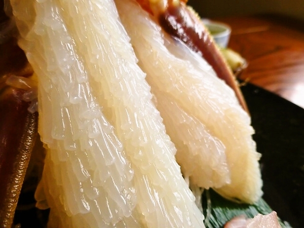 越前がにの刺身