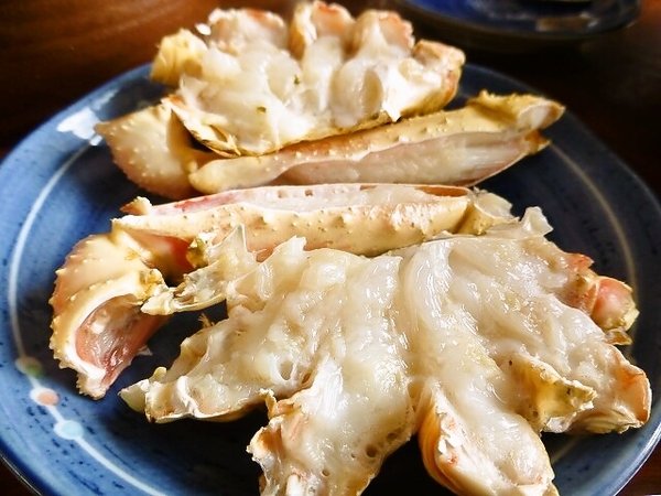 越前がにの焼き