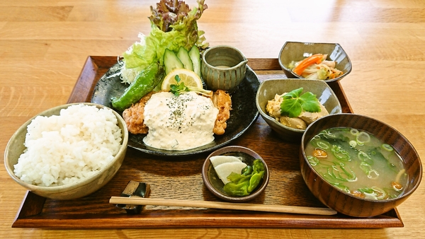 粂蔵＠京都・福知山のチキン南蛮定食