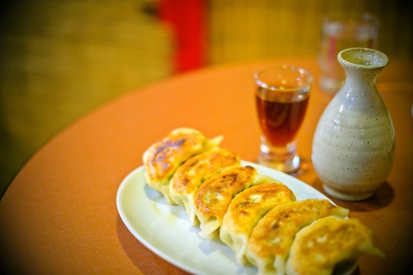餃子と紹興酒