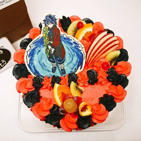 キャラケーキ　鬼滅の刃　富岡義勇