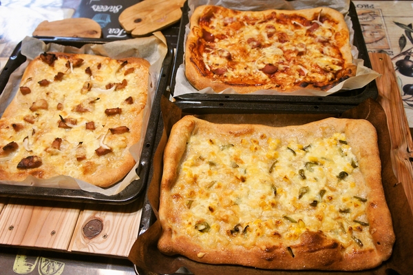 ピザでお夕はん