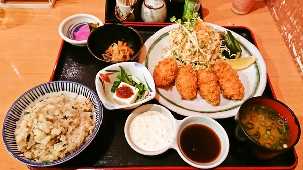 カキフライ定食