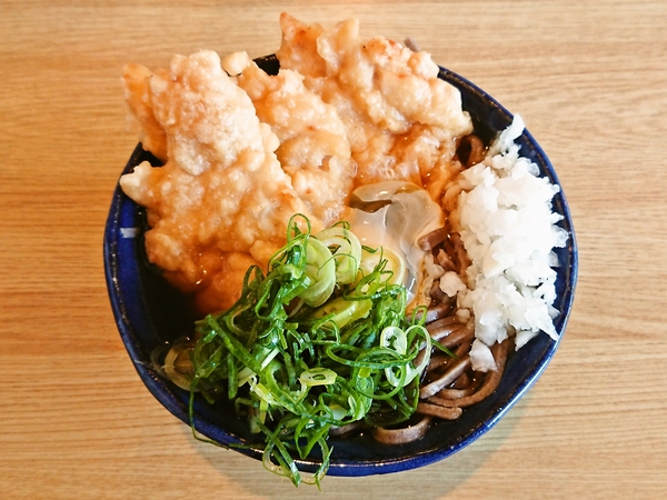 大江山 鬼そば屋のとり天玉そば