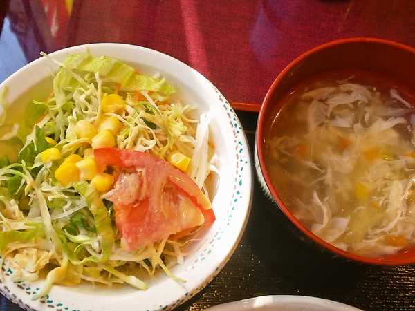サラダとスープ