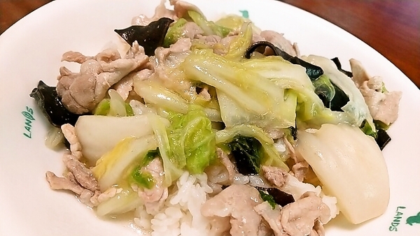 なんか中華っぽいドンプリもの