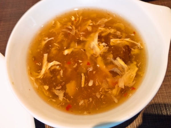 玉子と春雨の中華風スープ