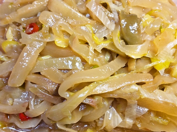 ネギ入りザーサイ