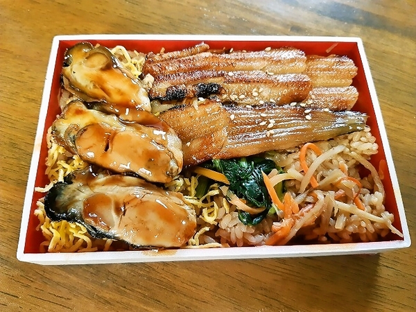 かきと焼き穴子めし