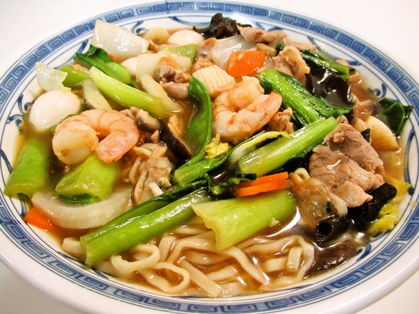 海鮮入り広東麺