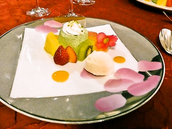 ディナーのデザート