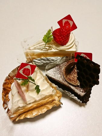 アン.ドンプリ＠京都・福知山のケーキ３種