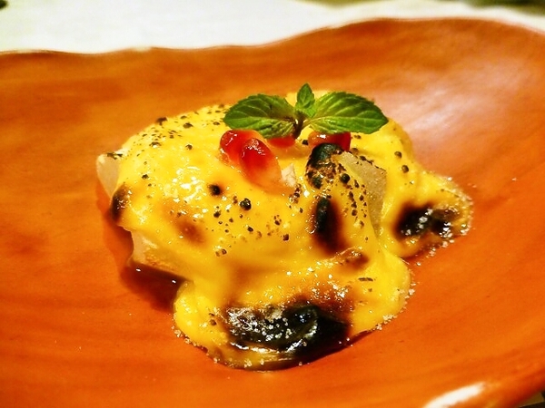 果物のクリームブリュレ