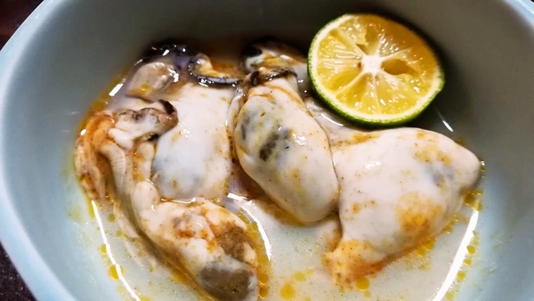 生牡蠣のタバスコソース