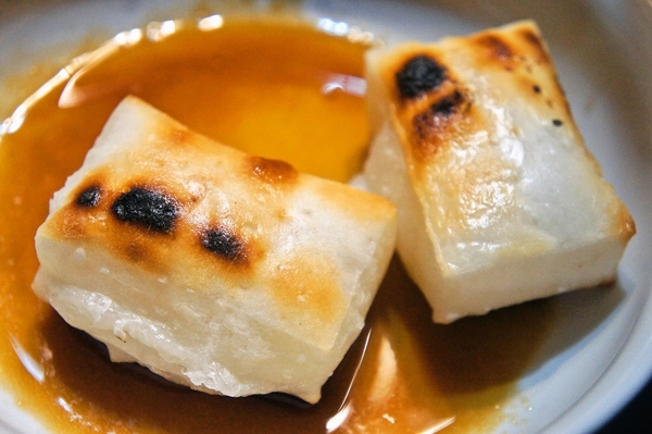 焼き餅、砂糖醤油で