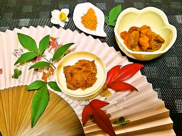 福井天たつさんの「干うに・汐うに・粉うに」