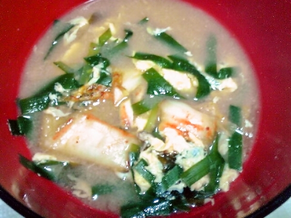ニラの味噌汁