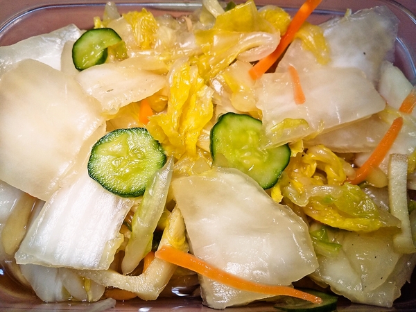 野菜の醬油漬け