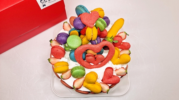 まる兄きっちん。　マカロンケーキ