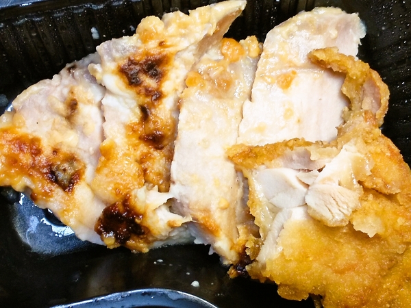 豚ロース粕漬と唐揚げ