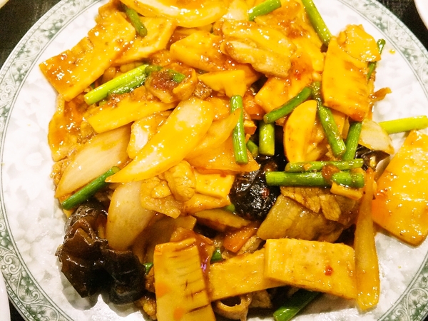 筍と豚肉の四川風炒め