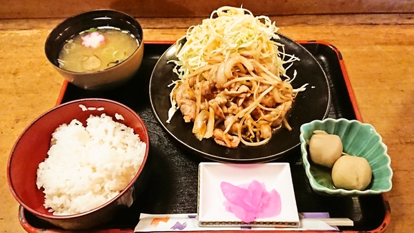 丹波茶屋＠京都・福知山の豚しょうが焼定食