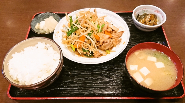 ○ソ高野＠京都・福知山のニラ豚定食♪
