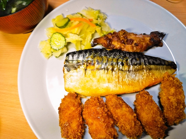 今日も魚介三昧