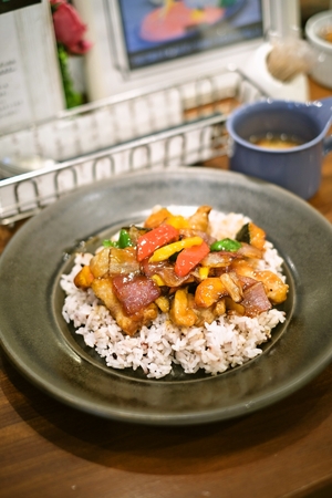 野菜甘酢あんかけご飯