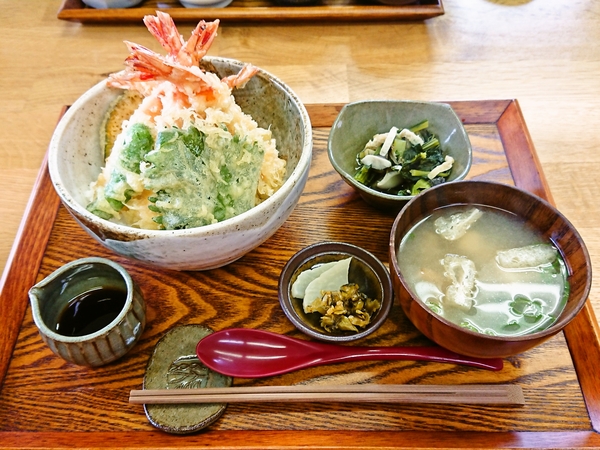 粂蔵＠京都・福知山の海老天丼①