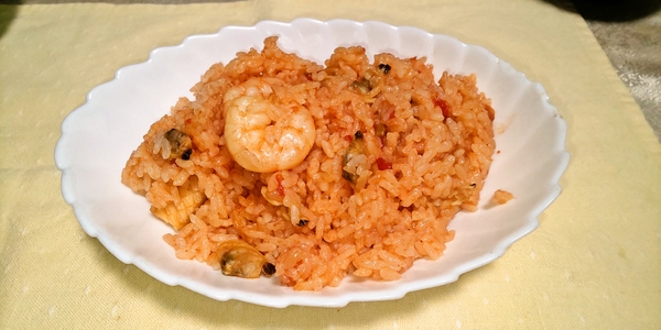 家事ヤロウ！炊飯器パエリア