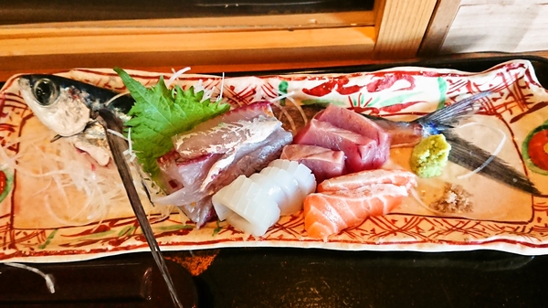 梁山泊たらふく＠京都・福知山の造り盛り合わせ