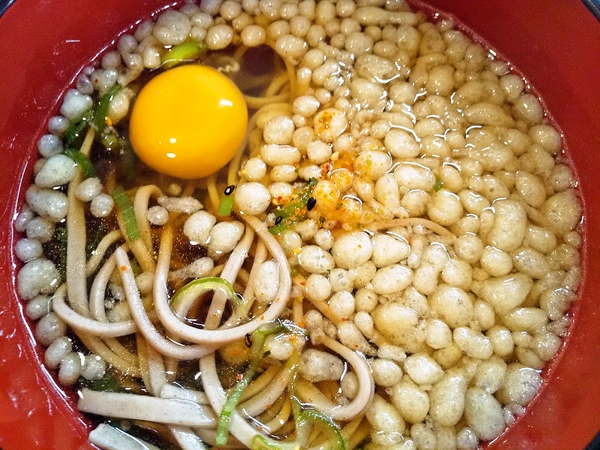 月見たぬきそば