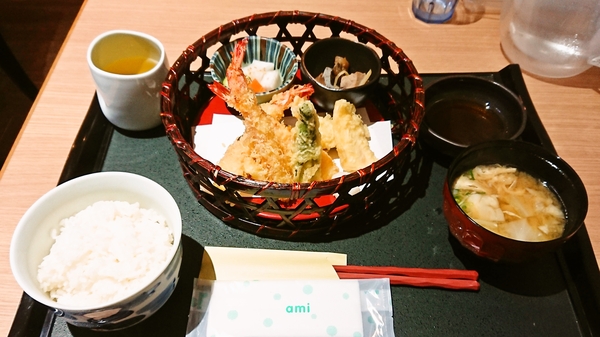 産乃ゑん＠京都・福知山の天ぷら海老Ｗ定食