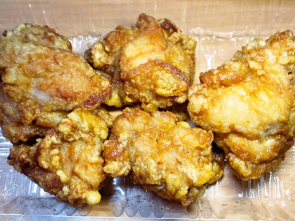 にんにく醤油味の唐揚げ