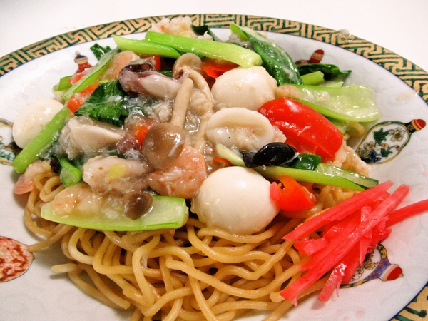 カニあんかけ焼きそば