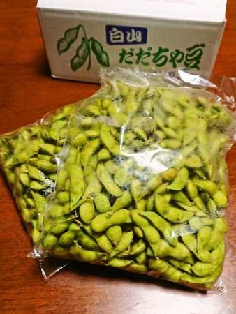 今年も届いた「だだちゃ豆」