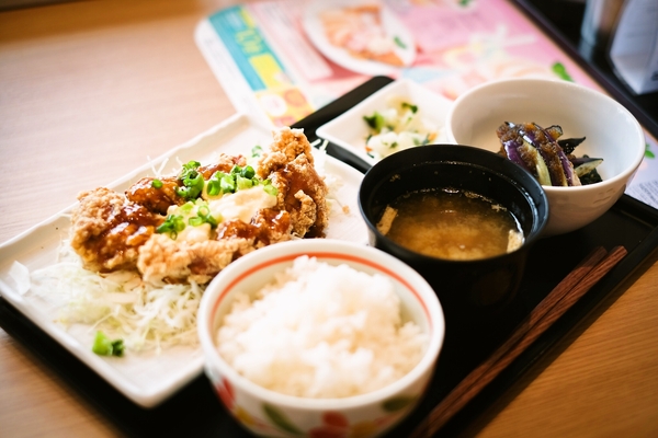 デニーズでの鳥南蛮セット