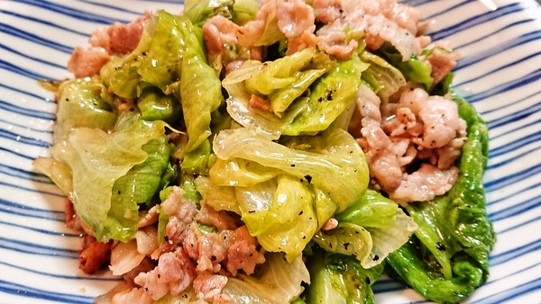 超速かんたん！ご飯もお酒も止まらない！『塩だれ豚レタス』