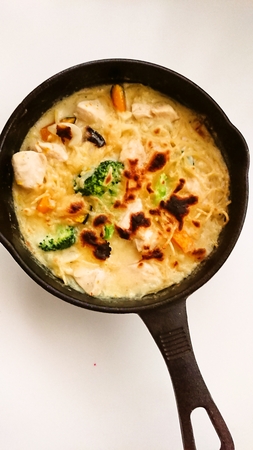 玄米粉でグラタン