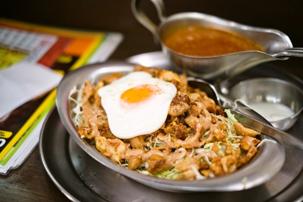 チキンケバブ＆キーマカレー定食