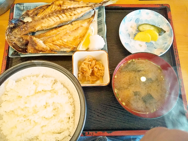 アジの開き(大)定食