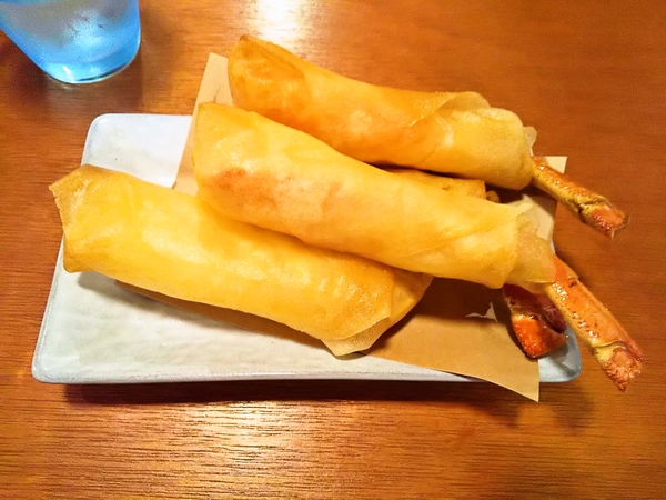 ズワイガニ春巻き