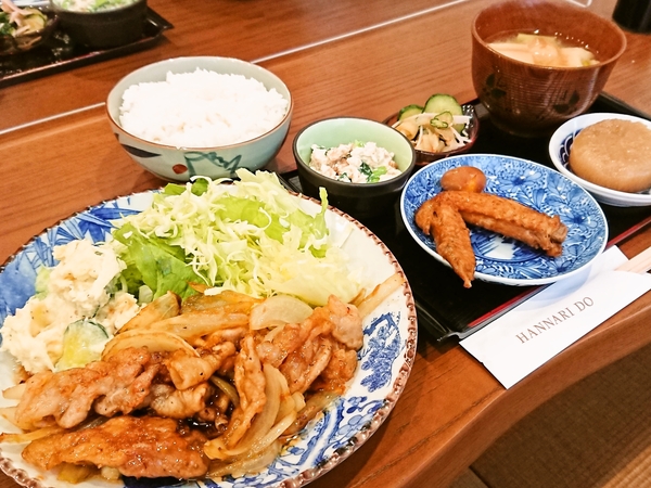 HANNARI DO＠京都・福知山の豚しょうが焼きランチ