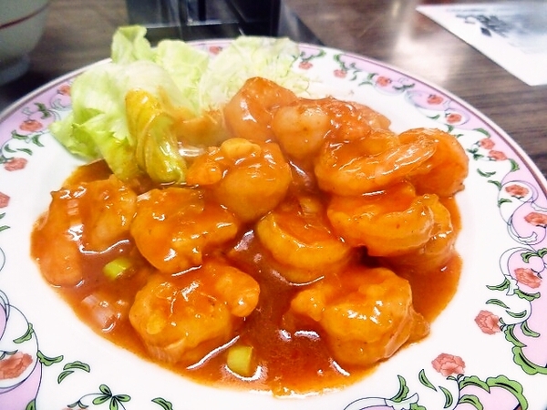 王将のエビチリ