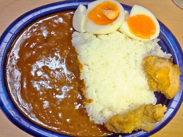 酢飯で冷熱カレー