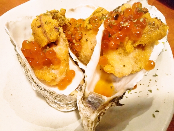 殻付き牡蠣フライ