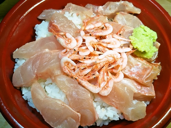 きんきと桜海老丼